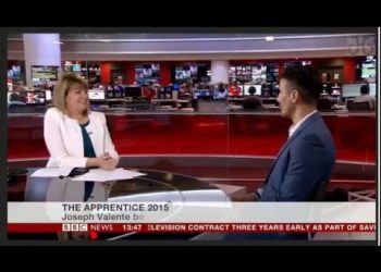 Apprentice 2015 Winner Joseph Valente on BBC News 21/12/15